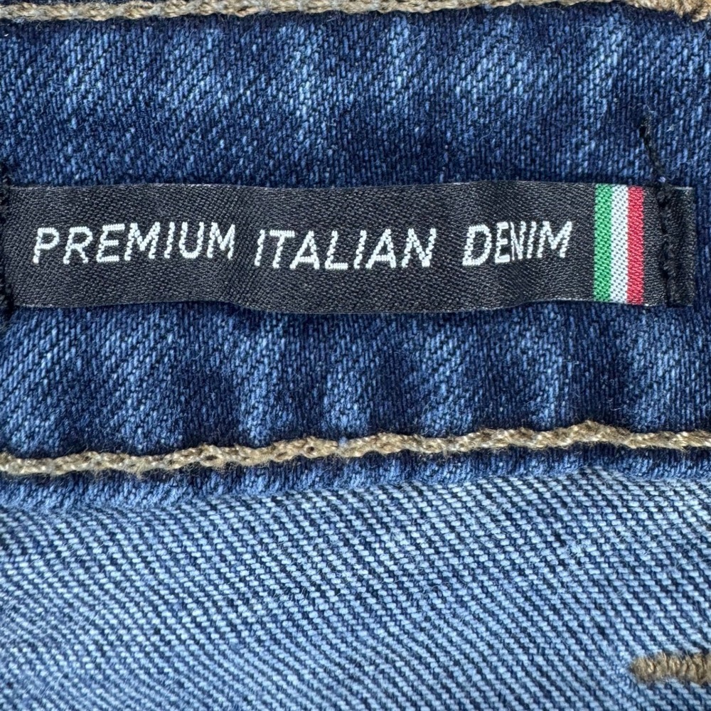 Ariat High Rise Flare Jeans‎ Premium Italian Denim Medium Wash Raw Hem 33L - Picture 8 of 16